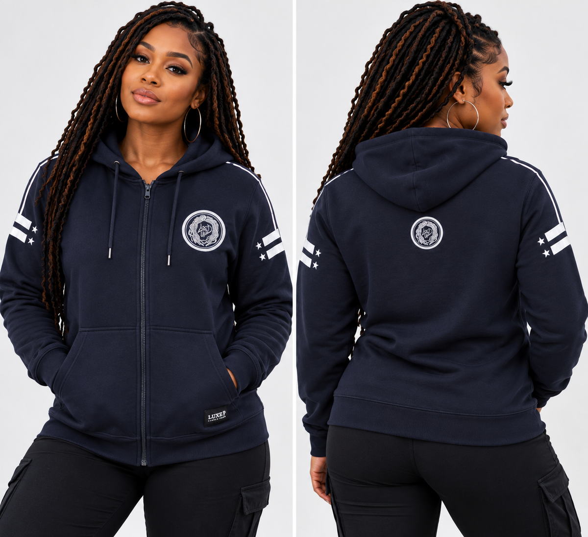 Loc’d Up Signature Full-Zip Hoodie Black