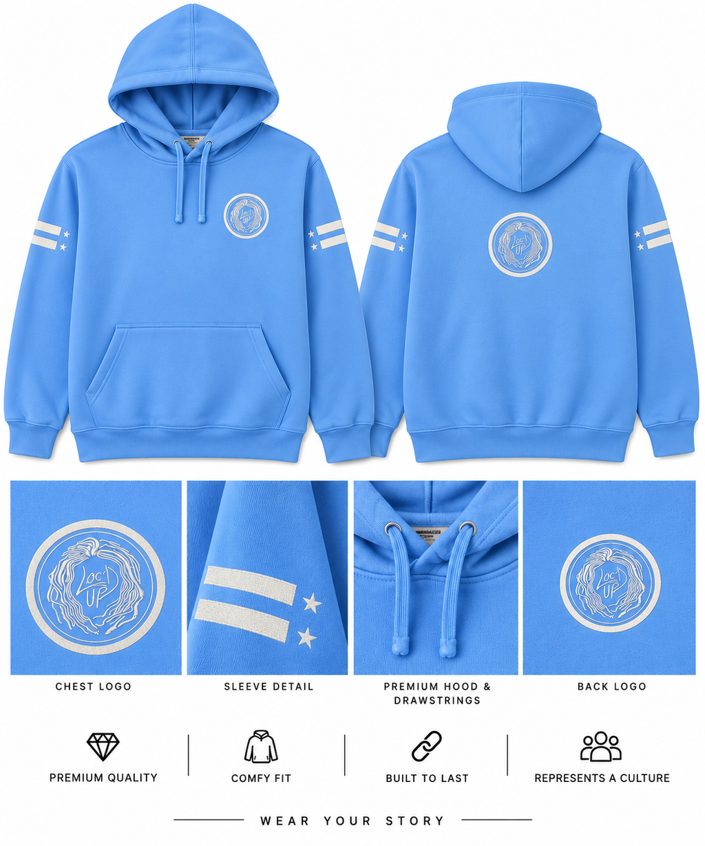 Loc’d Up Signature Hoodie – Sky Blue